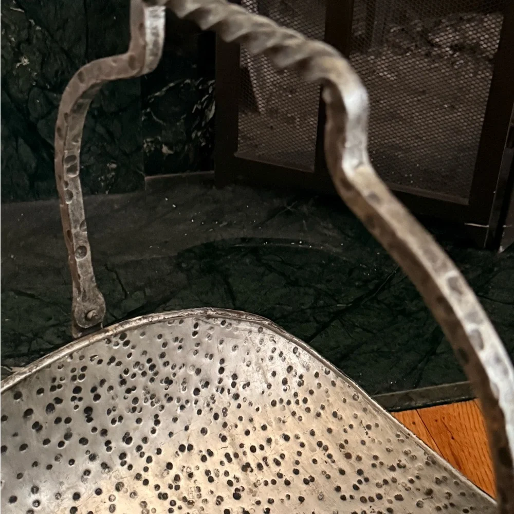 Moody Mid-evil vibes Pewter Vintage Firewood Holder
